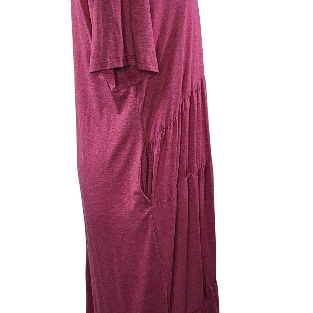 BloomChic Raspberry Tiered Maxi Dress - Picture 4 of 12